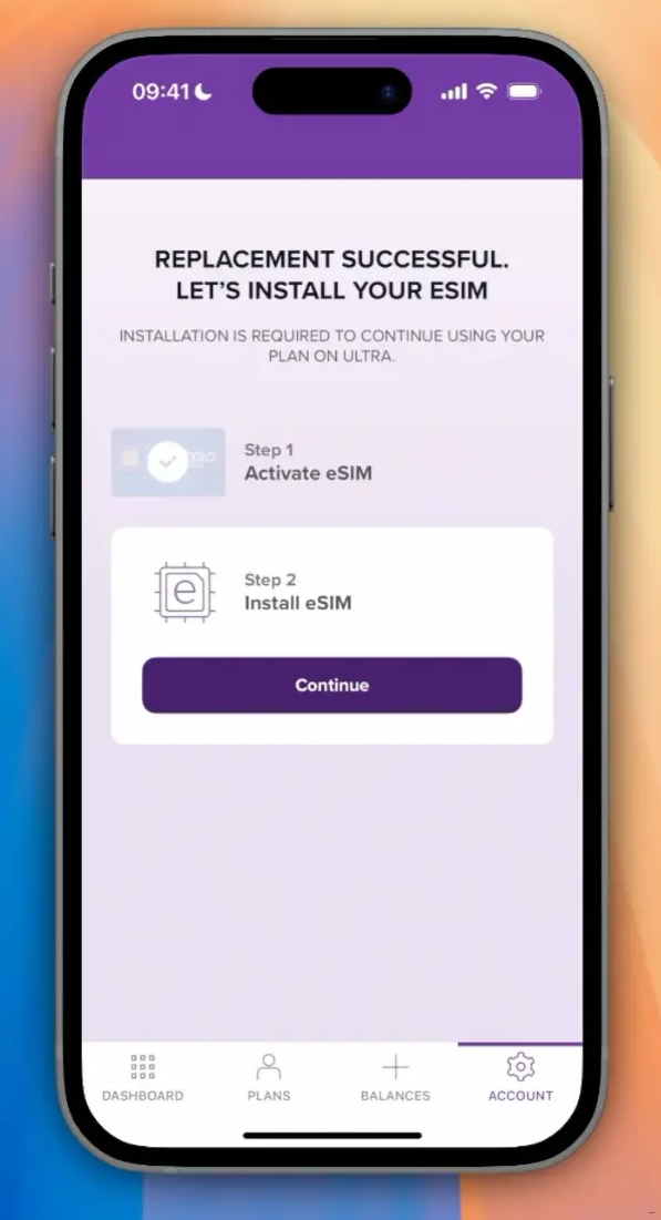 eSIM 订单生成成功